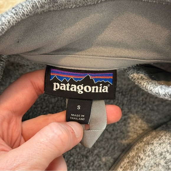 Patagonia Women's Better Sweater® 1/4-Zip Fleece pullover heather grey SZ S - Picture 9 of 11